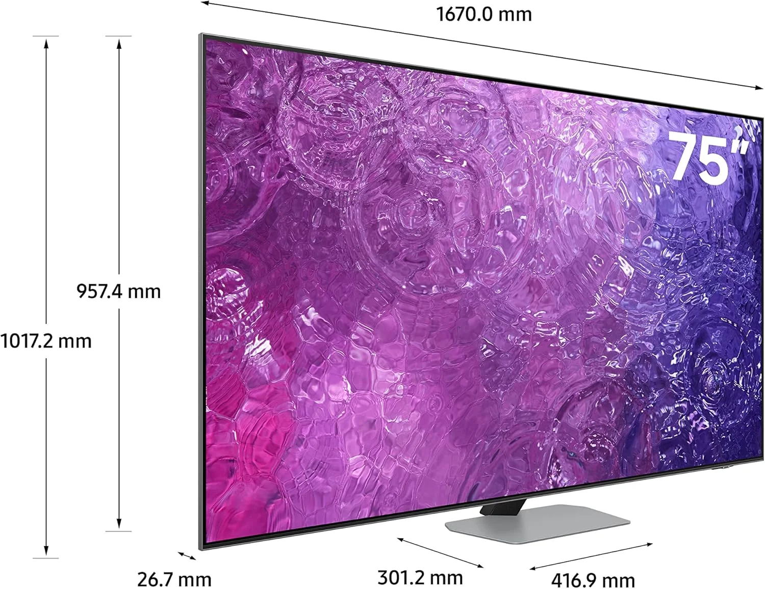 تلویزیون 75 اینچ سامسونگ Neo QLED 4K HDR با پردازنده کوانتومی عصبی و ضد انعکاس QA75QN90CAUXZN - 1 سال گارانتی (ورژن امارات) تلویزیون 75 اینچ سامسونگ Neo QLED 4K HDR با پردازنده کوانتومی عصبی و ضد انعکاس QA75QN90CAUXZN - 1 سال گارانتی (ورژن امارات)
