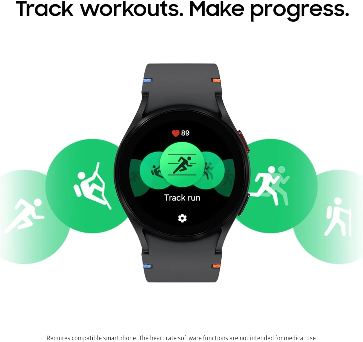 ساعت هوشمند سامسونگ Galaxy Watch FE 40mm LTE با هوش مصنوعی، ردیابی تناسب اندام، حسگر BIA، مناطق ضربان قلب شخصی‌سازی‌شده، ردیاب ضربان قلب، پایش خواب، مدل 2024، نقره‌ای [نسخه ایالات متحده، 1 سال گارانتی سازنده]
