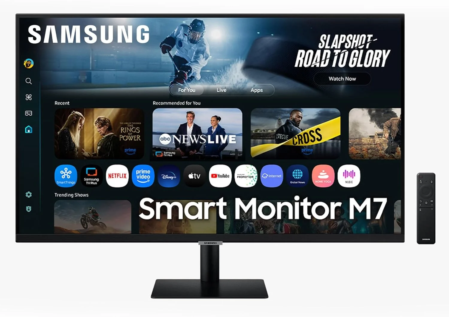 سامسونگ M70F، 81.3 سانتی متر (32 اینچ)، 3840 x 2160 پیکسل، 4K Ultra HD، LCD، 4 میلی ثانیه، مشکی