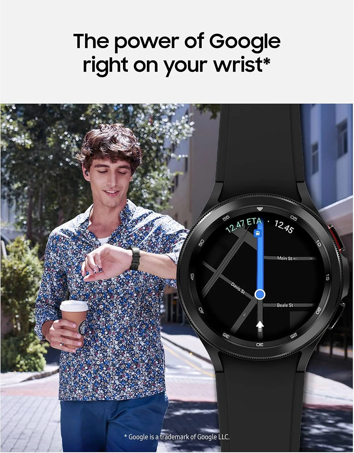 ساعت هوشمند سامسونگ Galaxy Watch 4 Classic 42mm با قابلیت ردیابی نوار قلب (ECG) برای سلامتی، تناسب اندام، دویدن، چرخه خواب، تشخیص سقوط GPS، بلوتوث، نسخه ایالات متحده، نقره ای