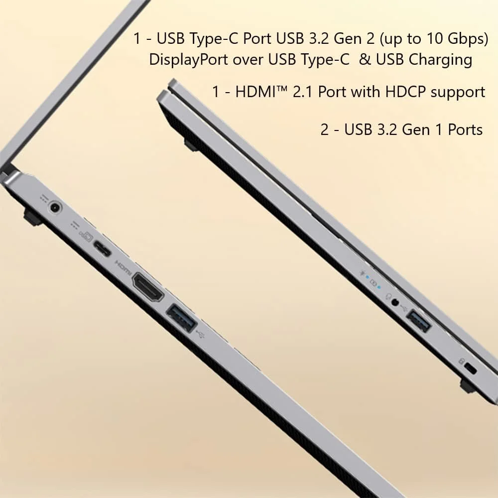 لپ تاپ باریک ایسر Aspire 3 A315-24P-R2SC | صفحه نمایش 15.6 اینچی Full HD IPS | پردازنده چهار هسته ای AMD Ryzen 5 7520U | گرافیک AMD Radeon | 8 گیگابایت LPDDR5 | 256 گیگابایت NVMe SSD | Wi-Fi 5 | ویندوز 11 هوم