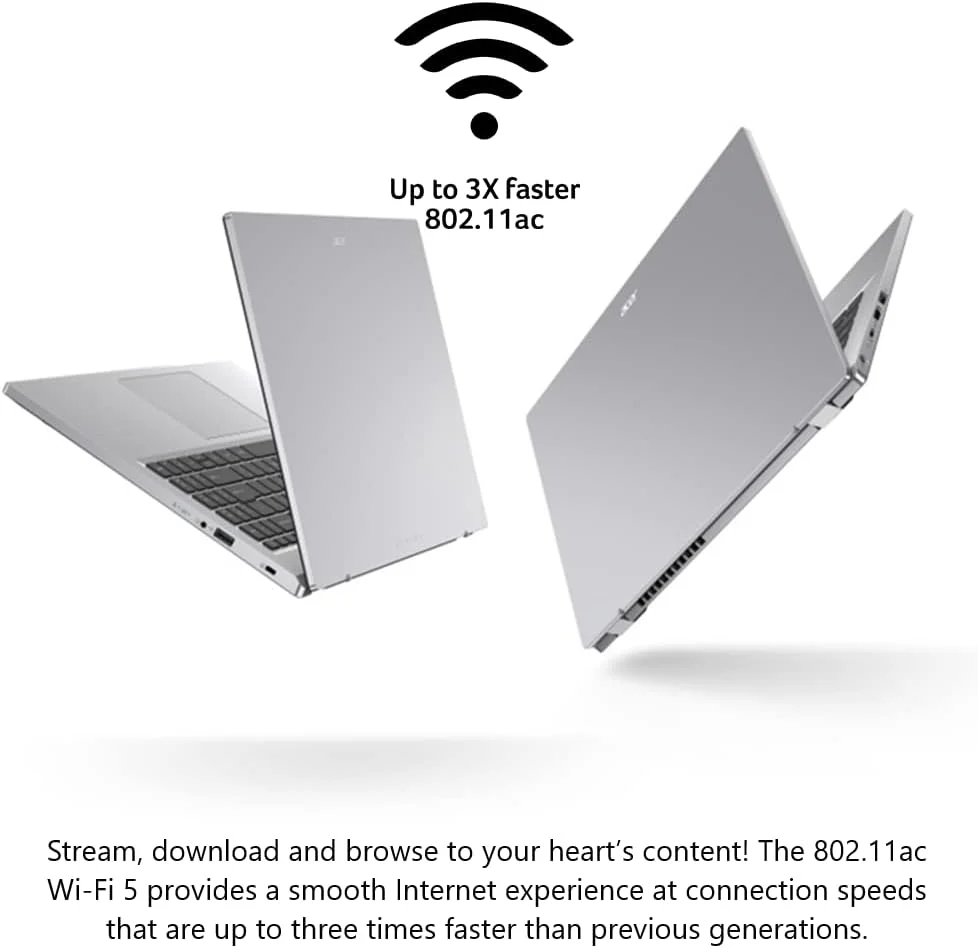 لپ تاپ باریک ایسر Aspire 3 A315-24P-R2SC | صفحه نمایش 15.6 اینچی Full HD IPS | پردازنده چهار هسته ای AMD Ryzen 5 7520U | گرافیک AMD Radeon | 8 گیگابایت LPDDR5 | 256 گیگابایت NVMe SSD | Wi-Fi 5 | ویندوز 11 هوم