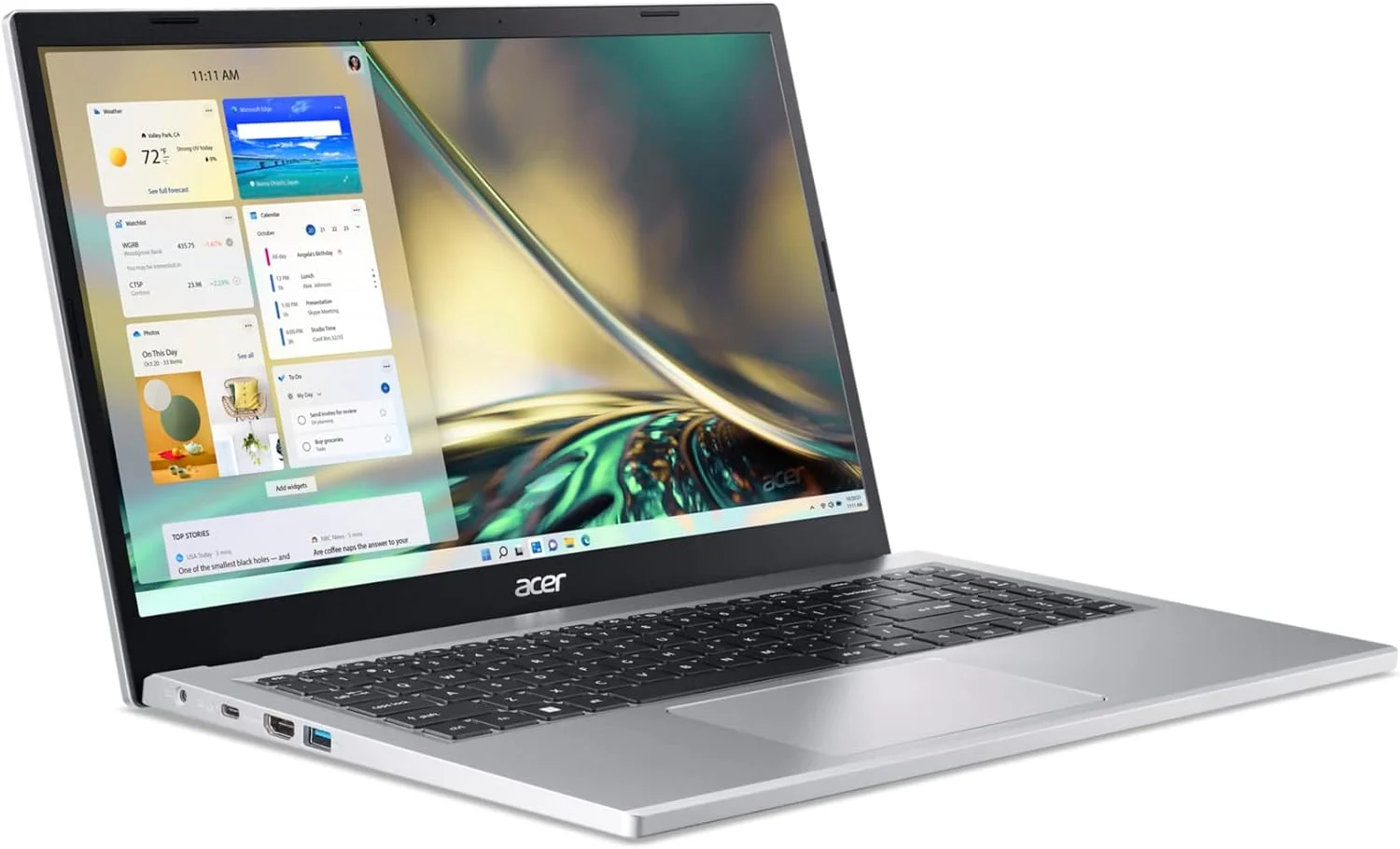 لپ تاپ باریک ایسر Aspire 3 A315-24P-R2SC | صفحه نمایش 15.6 اینچی Full HD IPS | پردازنده چهار هسته ای AMD Ryzen 5 7520U | گرافیک AMD Radeon | 8 گیگابایت LPDDR5 | 256 گیگابایت NVMe SSD | Wi-Fi 5 | ویندوز 11 هوم