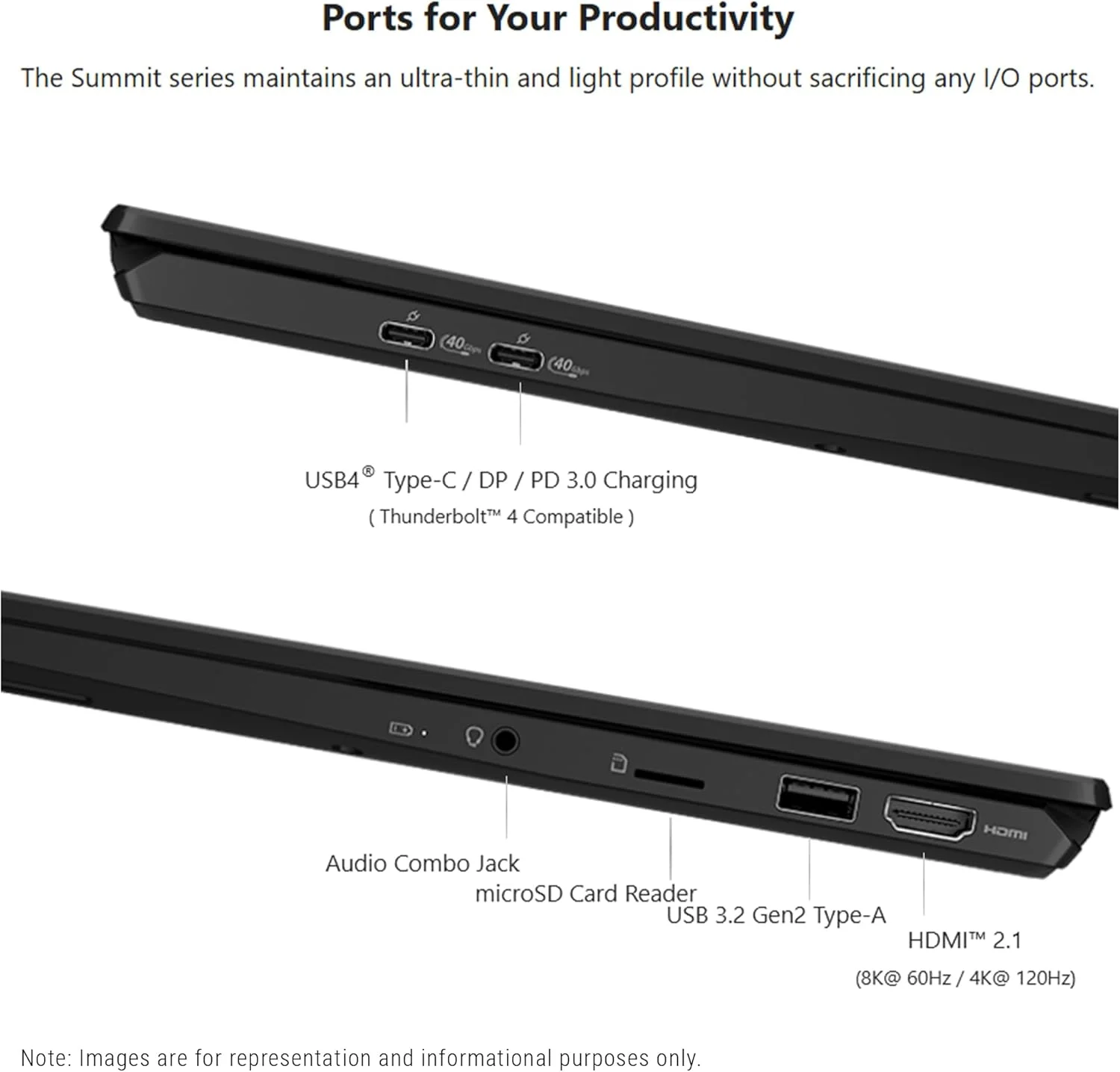 لپ تاپ MSI Summit A16 AI+، پردازنده AMD Ryzen AI 9-365، رم 32 گیگابایتی LPDDR5x، حافظه SSD PCIe 4 ترابایتی، صفحه نمایش لمسی 16 اینچی QHD+ (2560x1600)، کارت گرافیک یکپارچه AMD Radeon 880M، کیبورد با نور پس زمینه سفید، ویندوز 11 پرو، مشکی جوهری