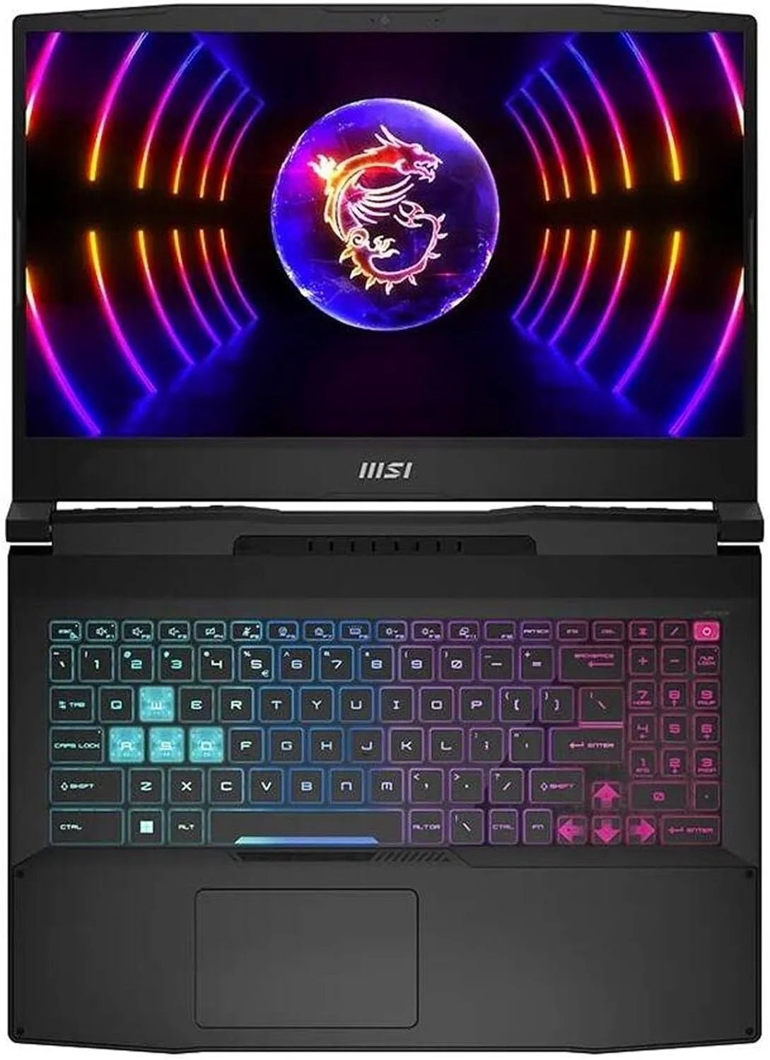 لپ تاپ گیمینگ MSI Katana 15، صفحه نمایش 15.6 اینچی FHD 144 هرتز، پردازنده Intel Core i7-14650HX، رم 16 گیگابایتی DDR5، حافظه SSD 512 گیگابایتی، کارت گرافیک NVIDIA GeForce RTX 5070 8GB GDDR7، کیبورد RGB، مشکی