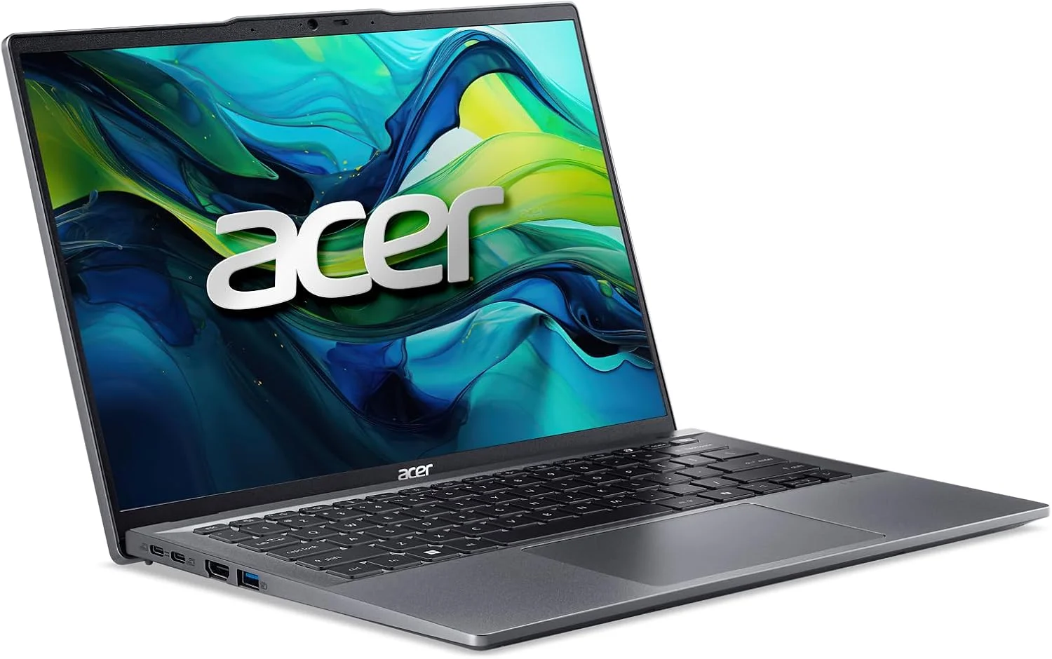 لپ تاپ Acer Swift Go 14 | صفحه نمایش لمسی 14 اینچی 1920x1200 | باز کردن قفل تجربه های هوش مصنوعی | پردازنده هشت هسته ای AMD Ryzen 7 8845HS با قابلیت Ryzen AI | 16 گیگابایت LPDDR5X | 1 ترابایت PCIe Gen 4 SSD | SFG14-63T-R1F4