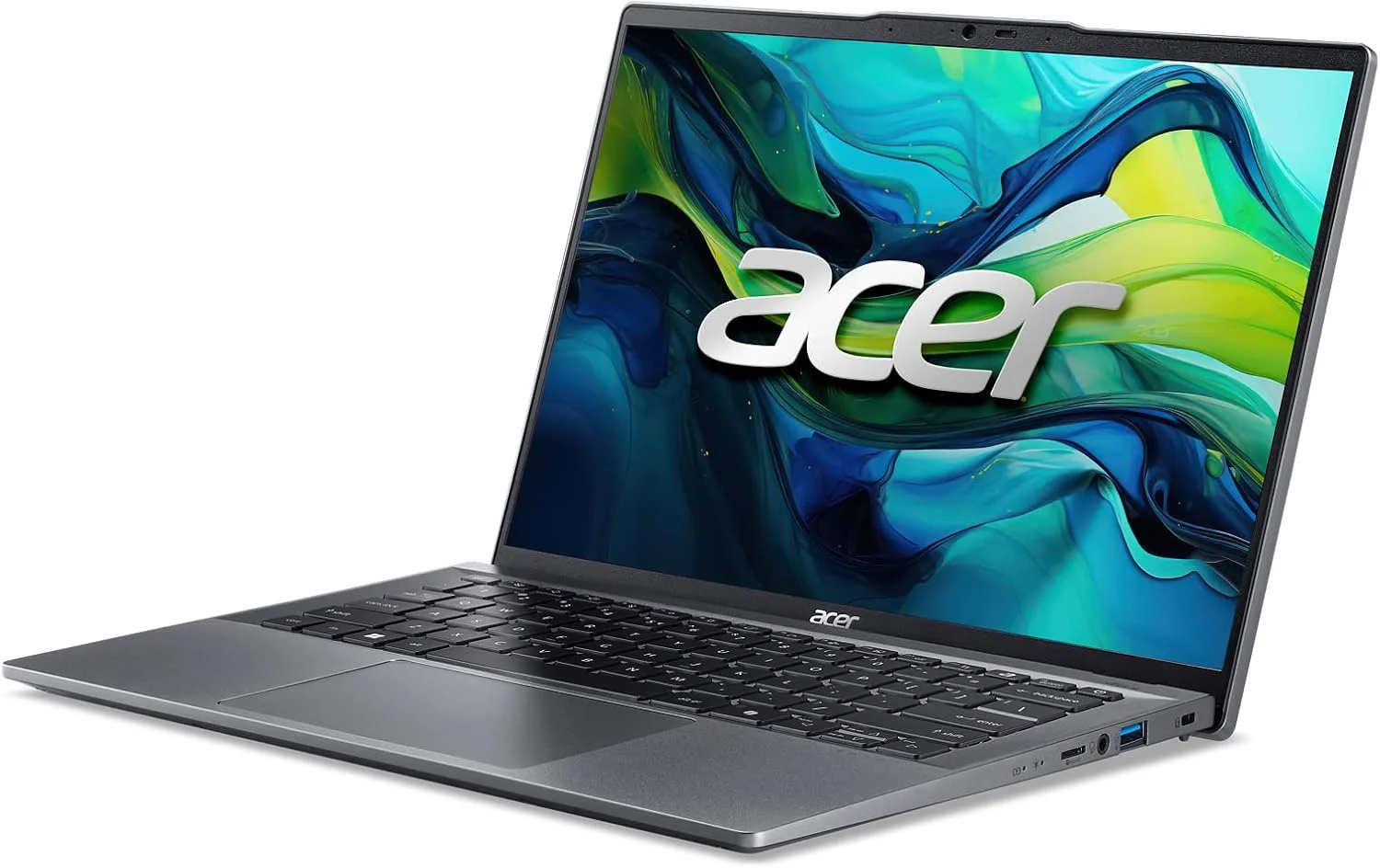 لپ تاپ Acer Swift Go 14 | صفحه نمایش لمسی 14 اینچی 1920x1200 | باز کردن قفل تجربه های هوش مصنوعی | پردازنده هشت هسته ای AMD Ryzen 7 8845HS با قابلیت Ryzen AI | 16 گیگابایت LPDDR5X | 1 ترابایت PCIe Gen 4 SSD | SFG14-63T-R1F4