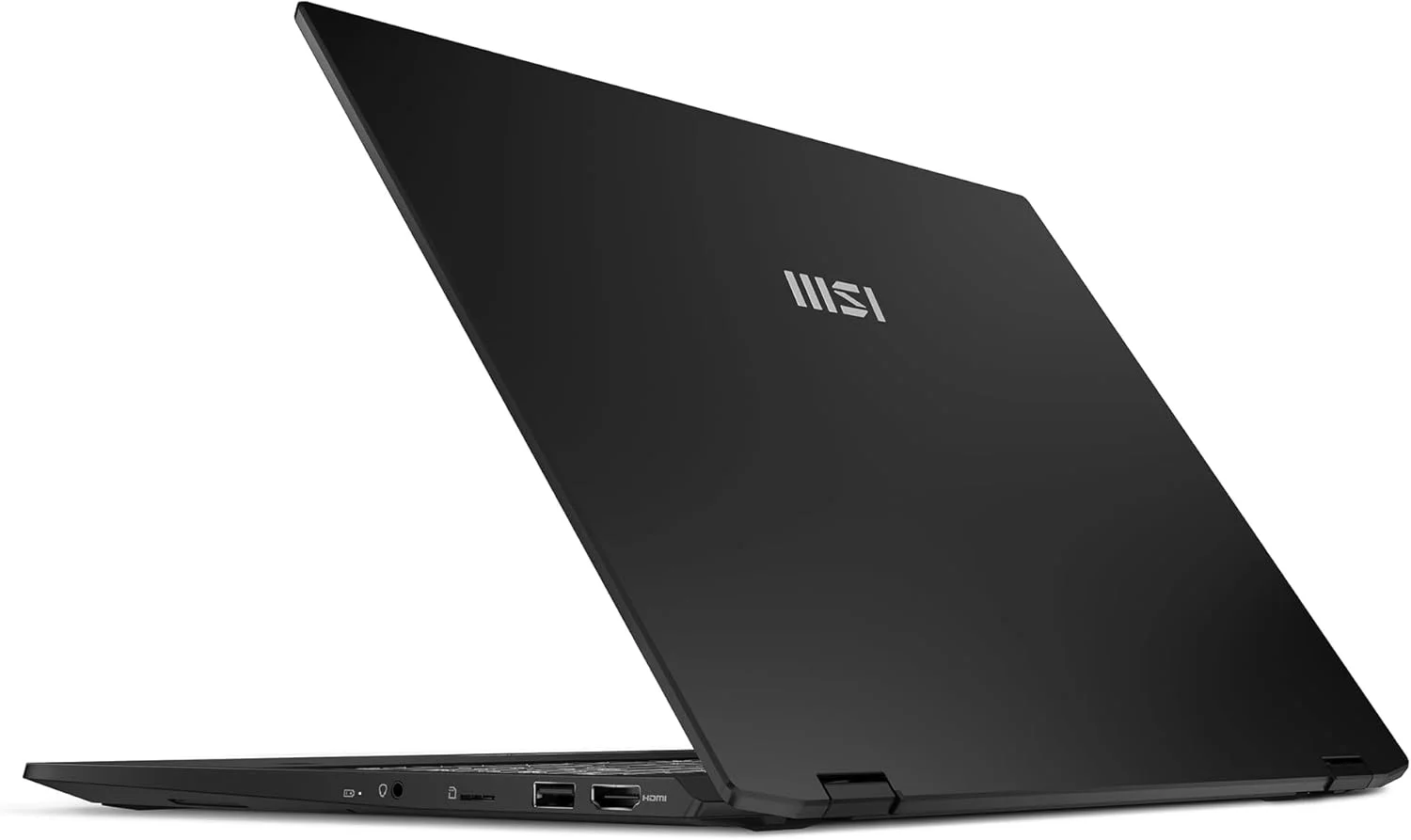 لپ تاپ MSI Summit A16 AI+، پردازنده AMD Ryzen AI 9-365، رم 32 گیگابایتی LPDDR5x، حافظه SSD PCIe 4 ترابایتی، صفحه نمایش لمسی 16 اینچی QHD+ (2560x1600)، کارت گرافیک یکپارچه AMD Radeon 880M، کیبورد با نور پس زمینه سفید، ویندوز 11 پرو، مشکی جوهری