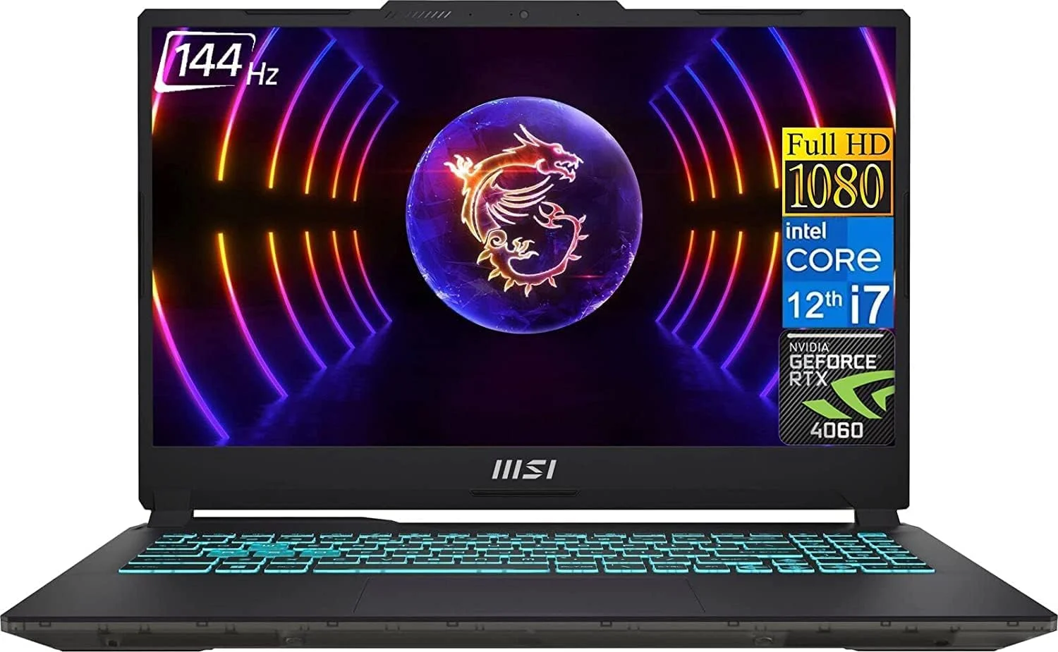 لپ تاپ گیمینگ MSI Cyborg 15، همراه با لایسنس مادام العمر Microsoft Office، صفحه نمایش 15.6 اینچی FHD 144Hz، پردازنده نسل سیزدهم Intel i7-13620H، رم 32GB DDR5، حافظه SSD 1TB، کارت گرافیک NVIDIA GeForce RTX 4050، Wi-Fi 6، کیبورد با نور پس زمینه، Windows 11 Home