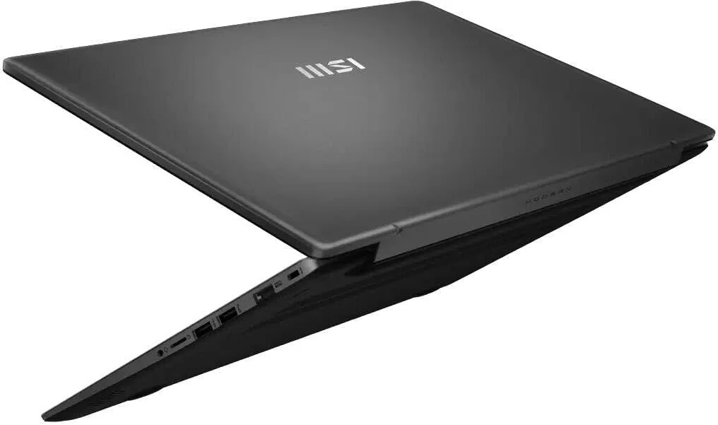 لپ تاپ باریک MSI Modern 14 F13MG، صفحه نمایش 14 اینچی FHD، پردازنده Intel Core i3-1315U، رم 8 گیگابایتی، SSD 512 گیگابایتی، گرافیک Intel UHD، ویندوز 11، صفحه کلید انگلیسی-عربی، رنگ خاکستری - [9S7-14S121-052]