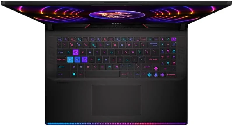 لپ تاپ گیمینگ MSI Raider GE68HX با صفحه نمایش 16 اینچی FHD+ IPS 144Hz، پردازنده 24 هسته ای Intel i9-14900HX، رم 64 گیگابایتی، حافظه SSD 4 ترابایتی، کارت گرافیک GeForce RTX 4070، نور پس زمینه RGB، تاندربولت 4، USB-C، Dynaudio، دوربین حریم خصوصی FHD IR، ویندوز 11 به همراه لوازم جانبی ICP