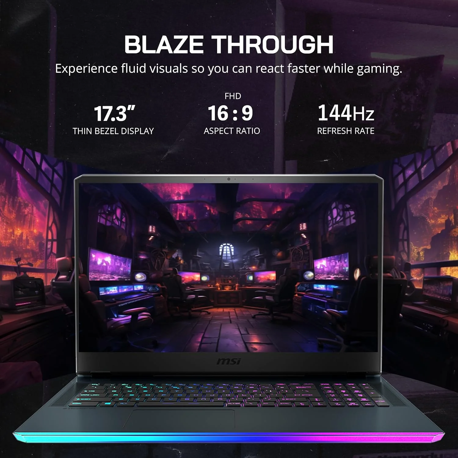 لپ تاپ گیمینگ MSI GE76 Raider با صفحه نمایش 17.3 اینچی FHD 144Hz، پردازنده Intel i7-12700H، رم 16 گیگابایتی، حافظه SSD 1 ترابایتی، کارت گرافیک GeForce RTX 3060، کیبورد RGB، نامپد، وب کم FHD، آماده واقعیت مجازی، Wi-Fi 6، ویندوز 11 پرو، خاکستری، مجموعه توسعه Hotface 128 گیگابایتی