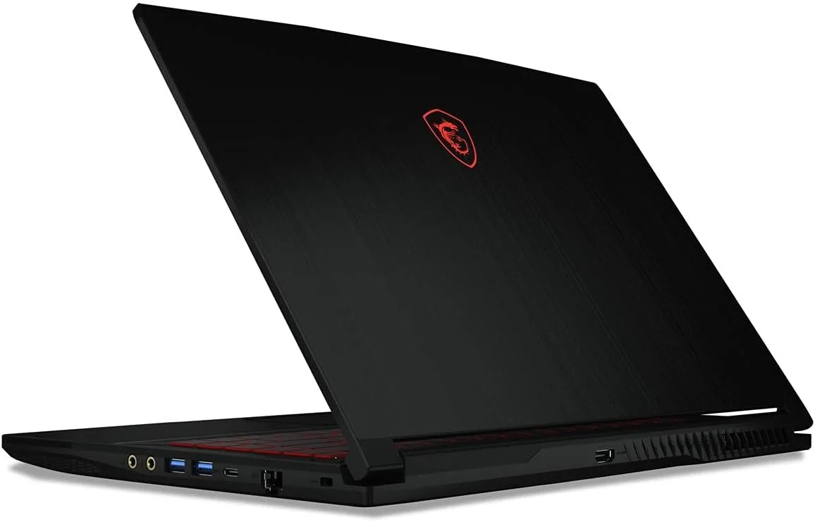 لپ تاپ گیمینگ MSI GF65: 15.6 اینچ 144 هرتز FHD 1080p، پردازنده Intel Core i5-10500H، کارت گرافیک NVIDIA GeForce RTX 3050، رم 8 گیگابایت، حافظه SSD NVMe 256 گیگابایت، کیبورد قرمز، ویندوز 10، مشکی (10UC-440) لپ تاپ گیمینگ MSI GF65: 15.6 اینچ 144 هرتز FHD 1080p، پردازنده Intel Core i5-10500H، کارت گرافیک NVIDIA GeForce RTX 3050، رم 8 گیگابایت، حافظه SSD NVMe 256 گیگابایت، کیبورد قرمز، ویندوز 10، مشکی (10UC-440)