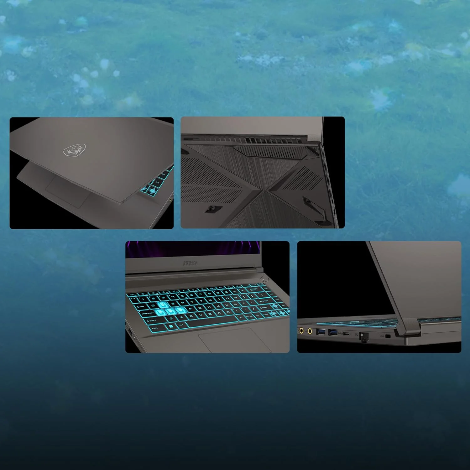 لپ تاپ گیمینگ MSI Thin 15 B13UC (خاکستری کیهانی) | RTX 3050 4GB, GDDR6 4GB | Intel Core i5-13420H | 8GB RAM | 512GB SSD | صفحه نمایش 15.6 اینچی FHD (1920x1080) با نرخ 144 هرتز | Win11 Home [9S7-16R831-3098]