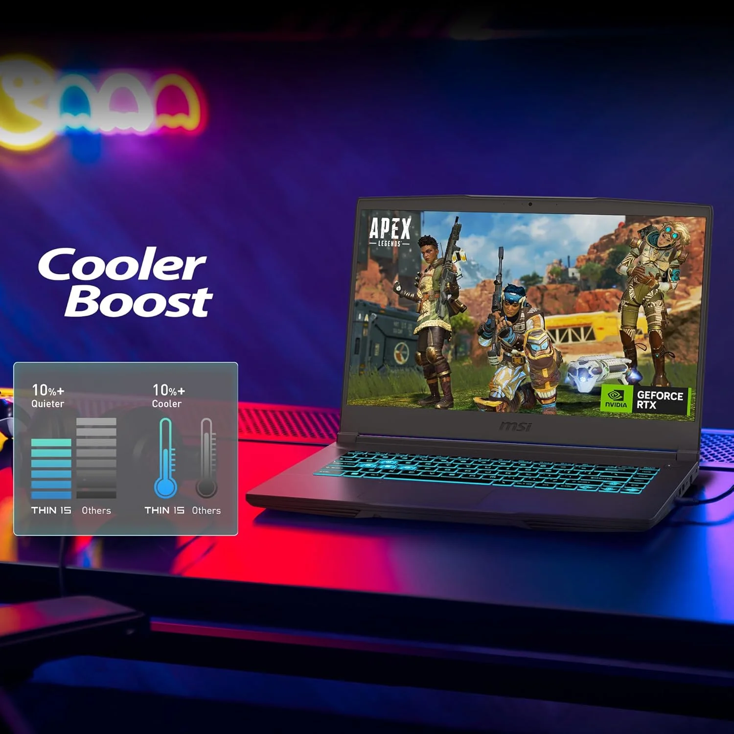 لپ تاپ گیمینگ MSI Thin 15 B13UC (خاکستری کیهانی) | RTX 3050 4GB, GDDR6 4GB | Intel Core i5-13420H | 8GB RAM | 512GB SSD | صفحه نمایش 15.6 اینچی FHD (1920x1080) با نرخ 144 هرتز | Win11 Home [9S7-16R831-3098]