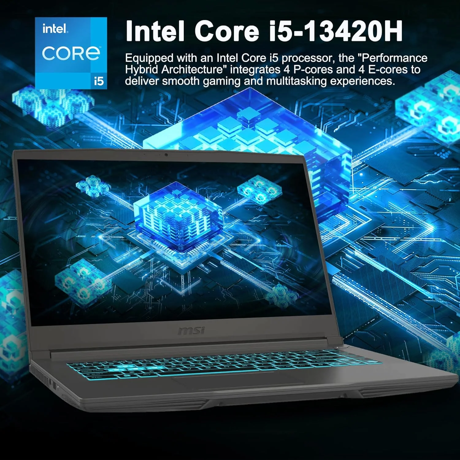 لپ تاپ گیمینگ MSI Thin 15.6 اینچی FHD 144Hz IPS، پردازنده نسل سیزدهم Intel Core i5-13420H، کارت گرافیک NVIDIA GeForce RTX 4050، رم 16 گیگابایتی، SSD 512 گیگابایتی، WiFi 6، کیبورد با نور پس زمینه، Cooler Boost، ویندوز 11 به همراه ICP Hub لپ تاپ گیمینگ MSI Thin 15.6 اینچی FHD 144Hz IPS، پردازنده نسل سیزدهم Intel Core i5-13420H، کارت گرافیک NVIDIA GeForce RTX 4050، رم 16 گیگابایتی، SSD 512 گیگابایتی، WiFi 6، کیبورد با نور پس زمینه، Cooler Boost، ویندوز 11 به همراه ICP Hub
