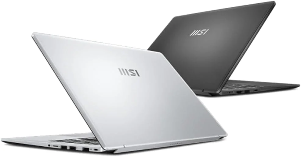 لپ تاپ MSI Modern 15 (9S7-15S122-449) - پردازنده Intel Core i5-1334U | رم 16 گیگابایت | حافظه SSD 512 گیگابایت | صفحه نمایش 15.6 اینچی FHD IPS | گرافیک Iris Xe | ویندوز 11 پرو (ارتقا یافته) | کیبورد با نور پس زمینه | نقره ای
