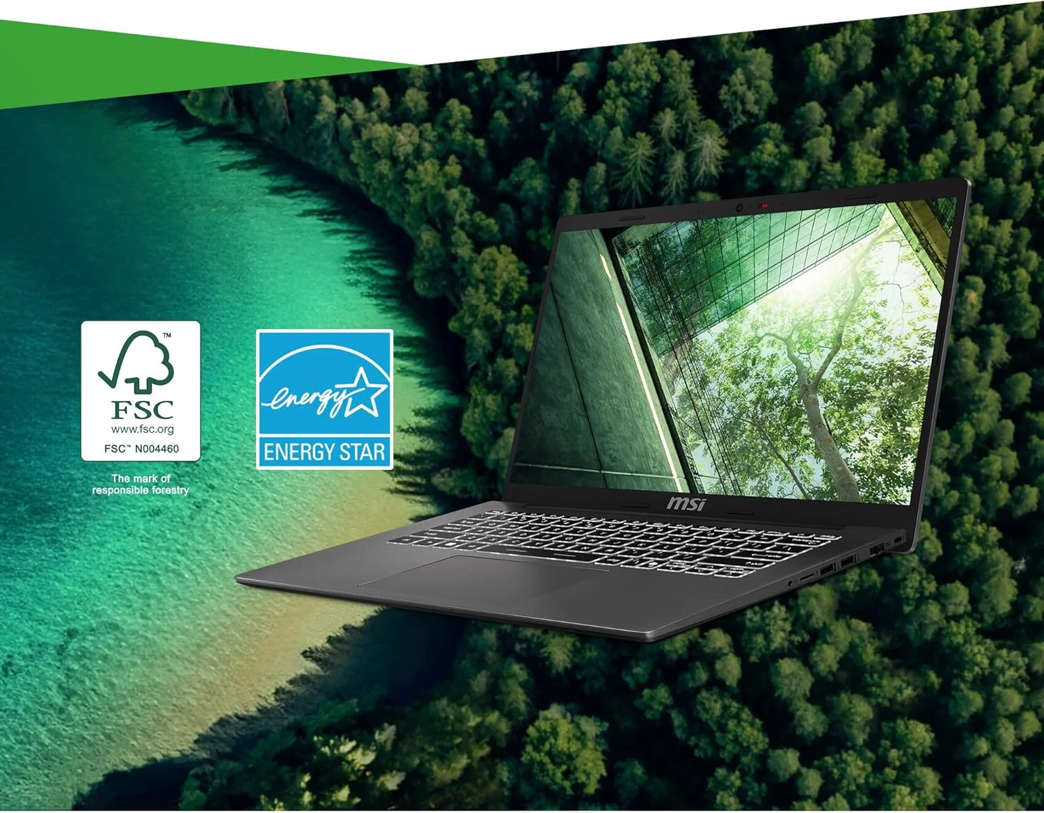 لپ تاپ باریک MSI Modern 14 F1MG خاکستری پلاتینی | پردازنده Intel Core 7 150U | رم 16 گیگابایت | حافظه SSD 512 گیگابایت | صفحه نمایش 14 اینچی FHD (1920x1080)، 60 هرتز | ویندوز 11 هوم [9S7-14S111-461]