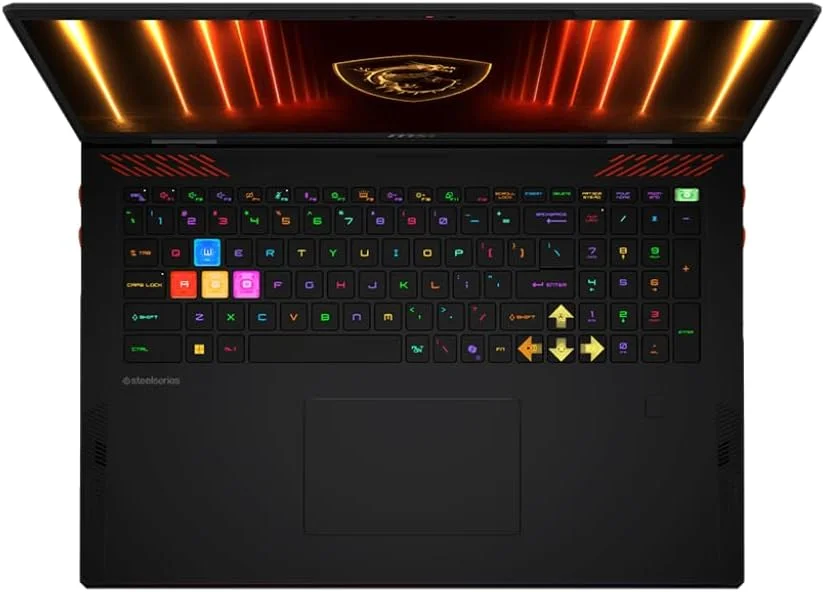 لپ تاپ گیمینگ MSI Raider A18 HX A9WIG، صفحه نمایش 18 اینچ UHD+ 120Hz، پردازنده AMD Ryzen 9 9955HX3D، رم 64 گیگابایت، حافظه SSD 2 ترابایت، کارت گرافیک NVIDIA GeForce RTX 5080 Laptop GPU، حافظه GDDR7 16 گیگابایت، ویندوز 11، مشکی لپ تاپ گیمینگ MSI Raider A18 HX A9WIG، صفحه نمایش 18 اینچ UHD+ 120Hz، پردازنده AMD Ryzen 9 9955HX3D، رم 64 گیگابایت، حافظه SSD 2 ترابایت، کارت گرافیک NVIDIA GeForce RTX 5080 Laptop GPU، حافظه GDDR7 16 گیگابایت، ویندوز 11، مشکی