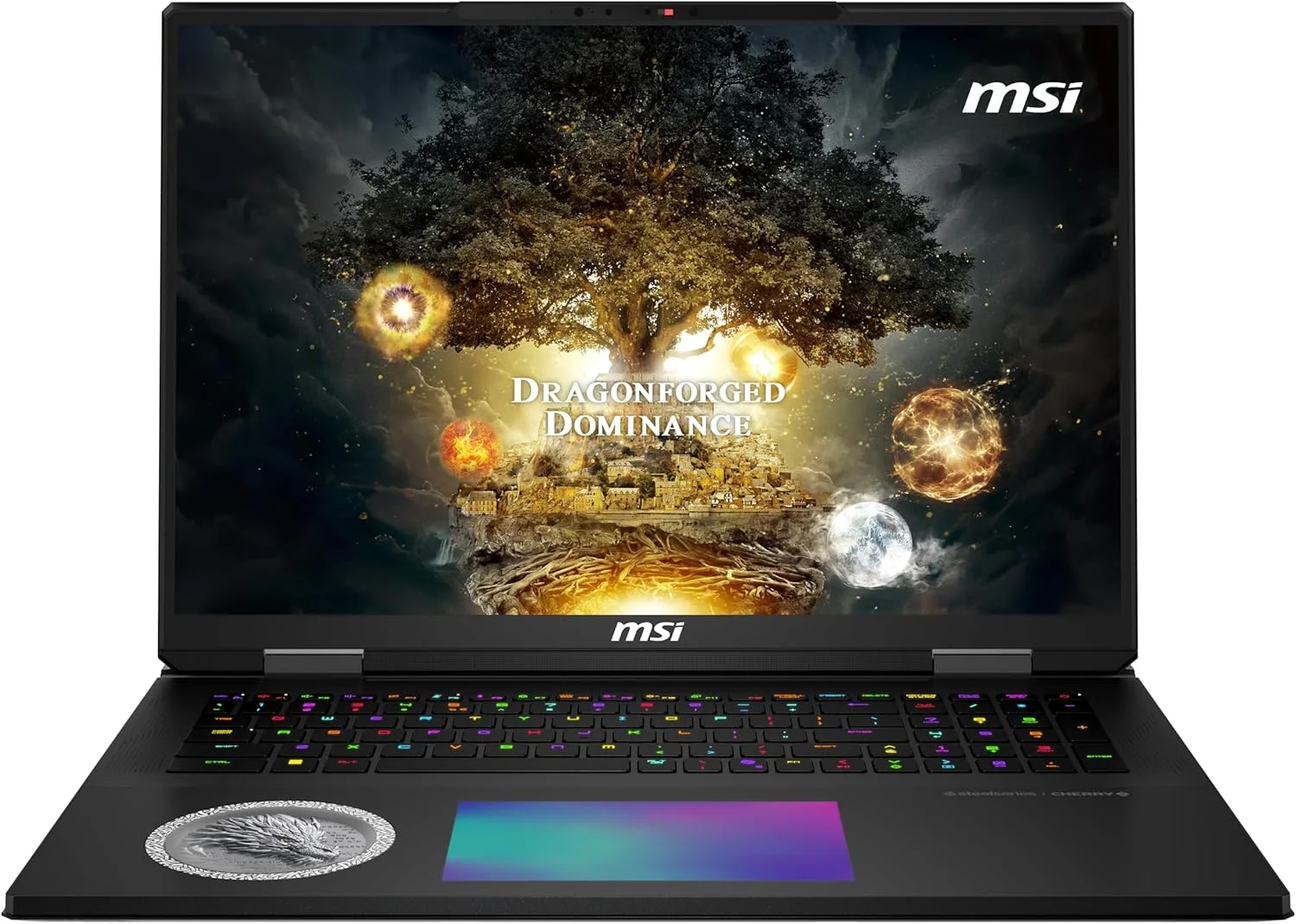 لپ تاپ گیمینگ MSI Titan 18 HX A2XWJG Dragon Edition – Norse Myth | صفحه نمایش 18 اینچی 4K UHD+ 120 هرتز | پردازنده Intel Core Ultra 9 | کارت گرافیک NVIDIA RTX5090 | رم 96 گیگابایتی | حافظه SSD 2 ترابایتی | ویندوز 11 پرو - [9S7-1824A5-271]