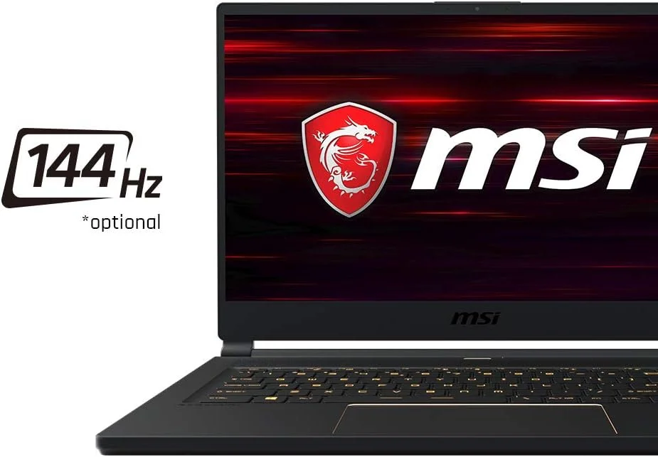 لپ تاپ گیمینگ MSI GS65 Stealth 9SE، پردازنده Intel® Core™ i7-9750H، صفحه نمایش 15.6 اینچی FHD IPS 144Hz، حافظه SSD 1 ترابایتی، 16 گیگابایت رم، کارت گرافیک Nvidia® GeForce® RTX2060 VGA، ویندوز 10 هوم، صفحه کلید انگلیسی-عربی، مشکی لپ تاپ گیمینگ MSI GS65 Stealth 9SE، پردازنده Intel® Core™ i7-9750H، صفحه نمایش 15.6 اینچی FHD IPS 144Hz، حافظه SSD 1 ترابایتی، 16 گیگابایت رم، کارت گرافیک Nvidia® GeForce® RTX2060 VGA، ویندوز 10 هوم، صفحه کلید انگلیسی-عربی، مشکی