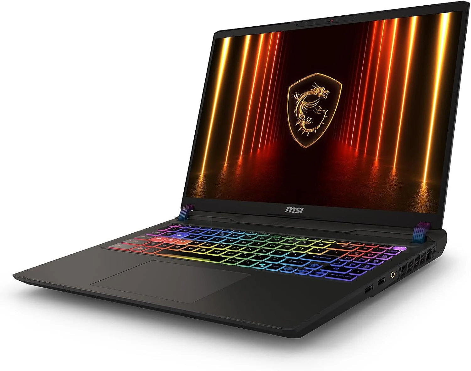 لپ تاپ گیمینگ MSI Vector 16 HX AI 400، نمایشگر 16 اینچی QHD+ LCD 240 هرتز، کارت گرافیک NVIDIA RTX 5080 16GB GDDR7، پردازنده Intel Ultra 9 275HX (تا 5.4 گیگاهرتز)، Thunderbolt 5، رم 64 گیگابایت DDR5، حافظه SSD 4 ترابایت، ویندوز 11 پرو، آفیس پرو مادام العمر