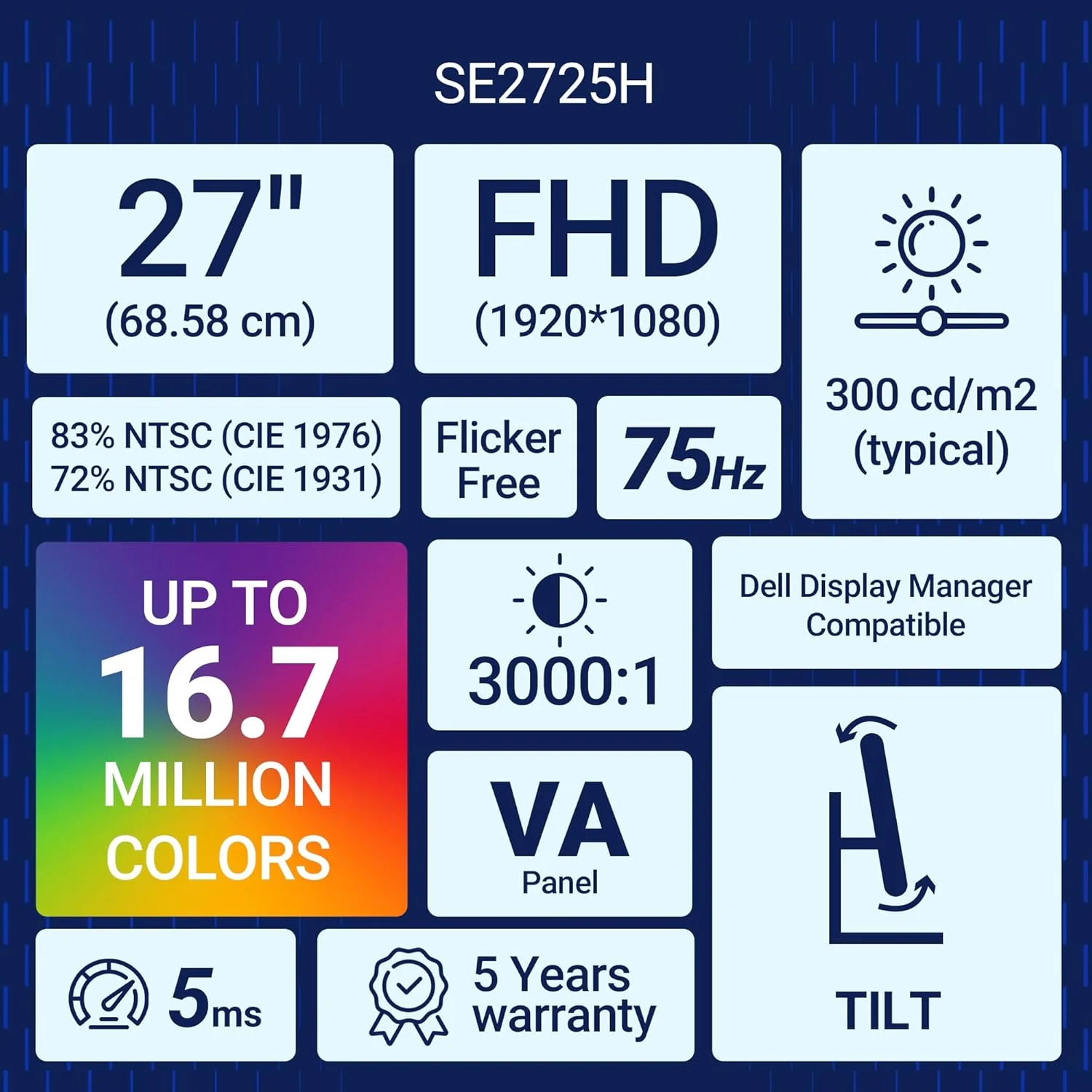 مانیتور 27 اینچی دل مدل SE2725H
