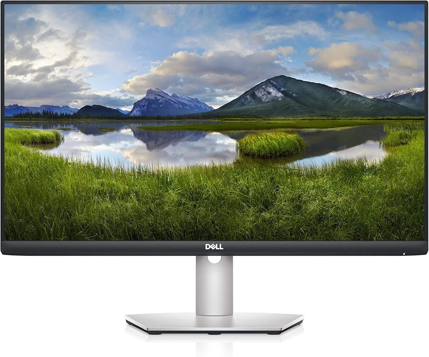 مانیتور 24 اینچی دل مدل S2421HS با کیفیت Full HD 1080p، پنل IPS و حاشیه فوق العاده باریک، نقره ای، مشکی
