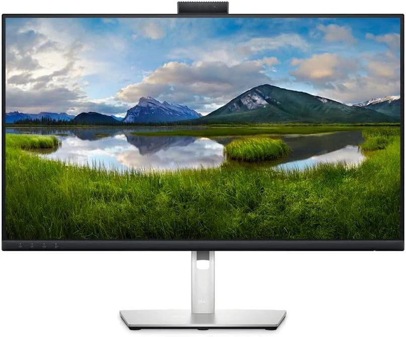مانیتور کنفرانس ویدیویی 27 اینچی Dell C2723H IPS FullHD با وب کم، بلندگو، HDMI، DP، هاب USB 3.2 Gen 1، قابلیت تنظیم ارتفاع، چرخش و شیب