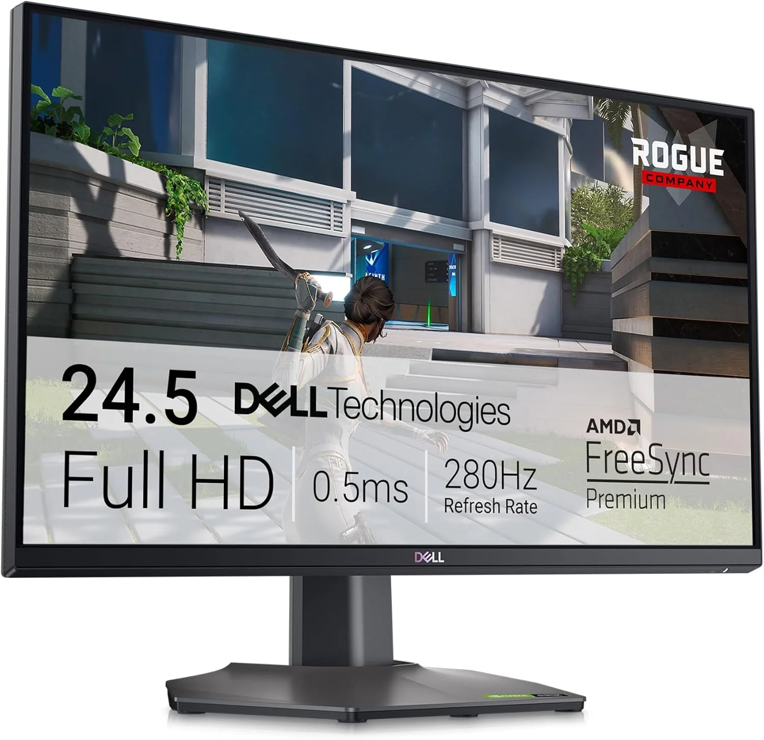 مانیتور گیمینگ 25 اینچی دل - G2524H | Full HD (1080p) 1920 x 1080 با نرخ 280 هرتز | سازگار با NVIDIA G-SYNC، AMD FreeSync Premium، VESA AdaptiveSync | HDMI+DP | 3 سال گارانتی