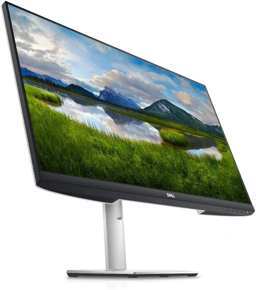مانیتور 27 اینچی IPS QHD دل (بازسازی شده) با بلندگو، قابلیت تنظیم ارتفاع، HDMI، DP، نقره ای - S2721DS