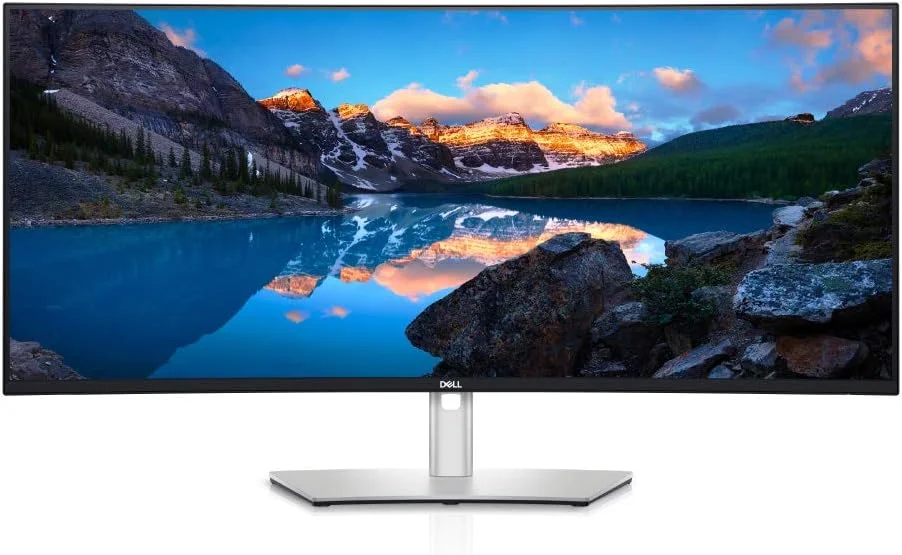 مانیتور خمیده فوق عریض 38 اینچی Dell U3821DW UltraSharp IPS با هاب USB-C، نسبت تصویر 21:9، HDMI، DP، RJ45