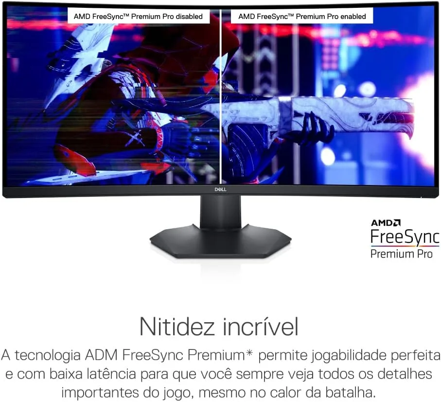 مانیتور گیمینگ خمیده 34 اینچی دل مدل S3422DWG