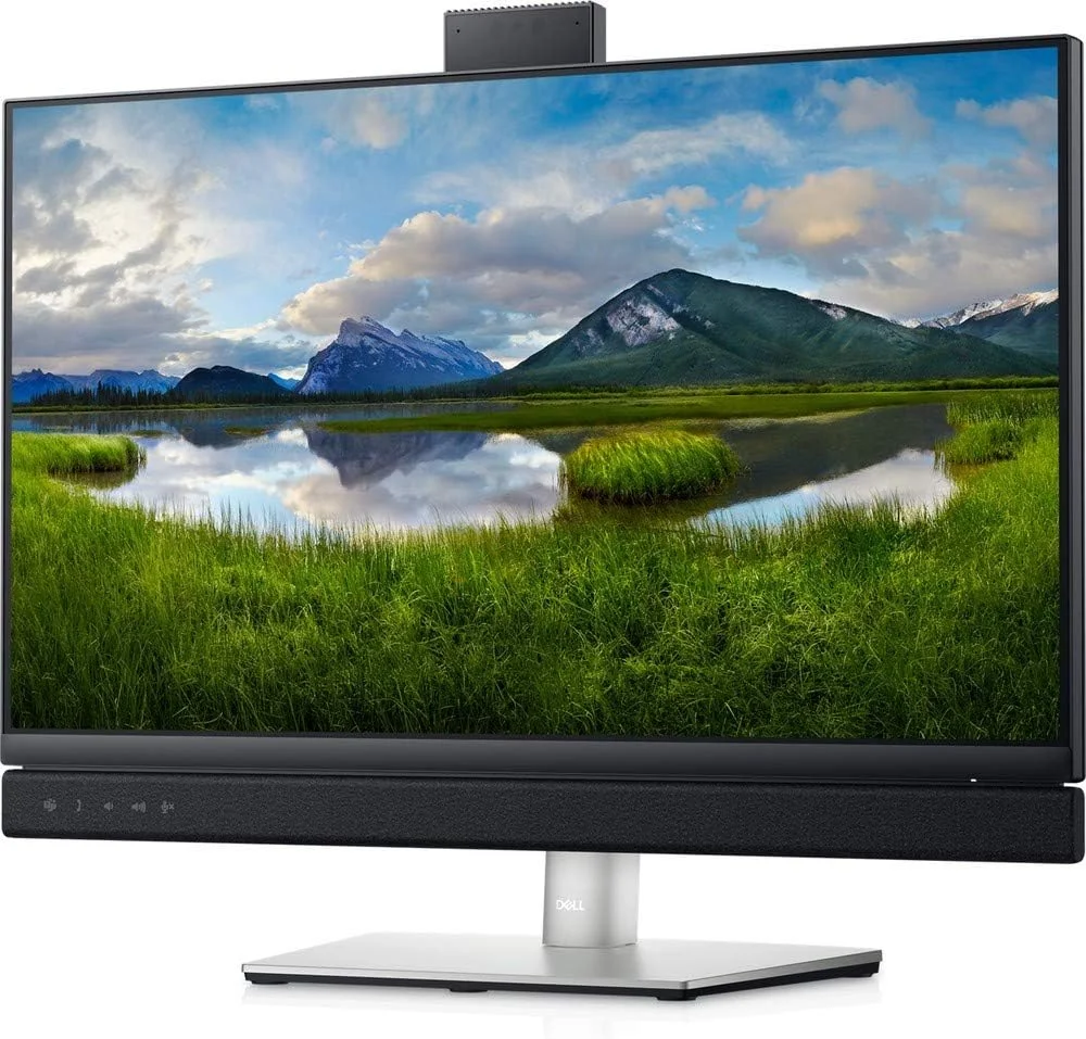 مانیتور 24 اینچی دل C2422HE با کیفیت Full HD، پنل IPS، دوربین 5 مگاپیکسلی، اسپیکر، پورت DP, HDMI, USB-C و RJ45 - مشکی