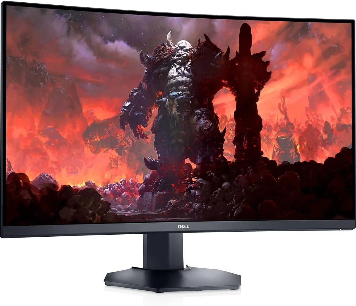 مانیتور گیمینگ خمیده 32 اینچی دل مدل Dell S3222DGM با رزولوشن QHD، پورت HDMI و DP - مشکی