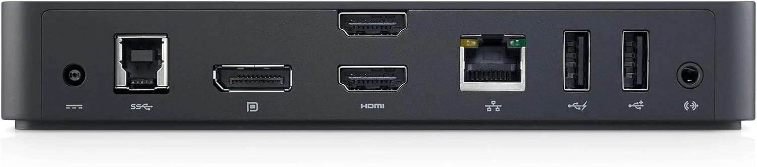 داک استیشن دل D3100، USB 3.0 Ultra HD Triple Video (DisplayPort، 2x HDMI، 6x USB، RJ45) مشکی - نسخه انگلستان داک استیشن دل D3100، USB 3.0 Ultra HD Triple Video (DisplayPort، 2x HDMI، 6x USB، RJ45) مشکی - نسخه انگلستان