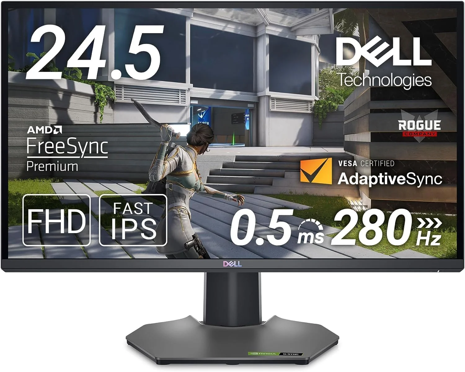 نمایشگر ال ای دی DELL G Series G2524H 62.2 سانتی متر (24.5 اینچ) 1920 x 1080 پیکسل فول اچ دی LCD مشکی