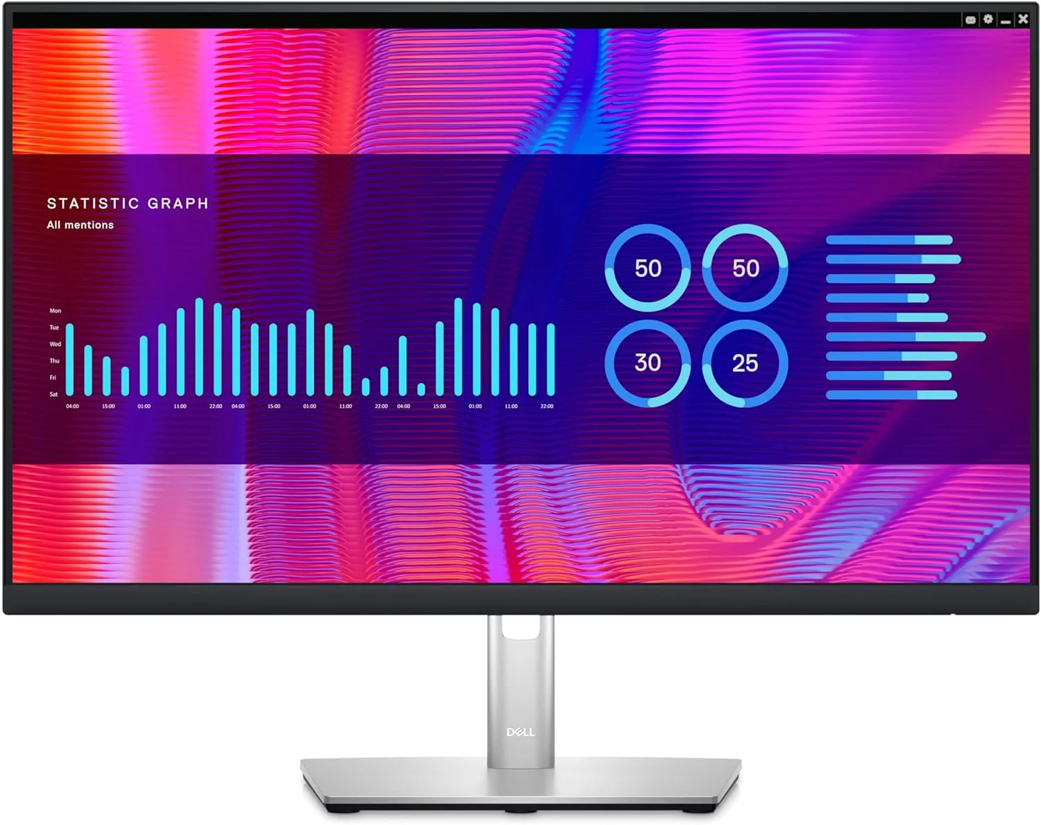 مانیتور 24 اینچی DELL سری P مدل P2423DE با هاب USB-C، HDMI، DisplayPort، RJ-45، USB - مشکی