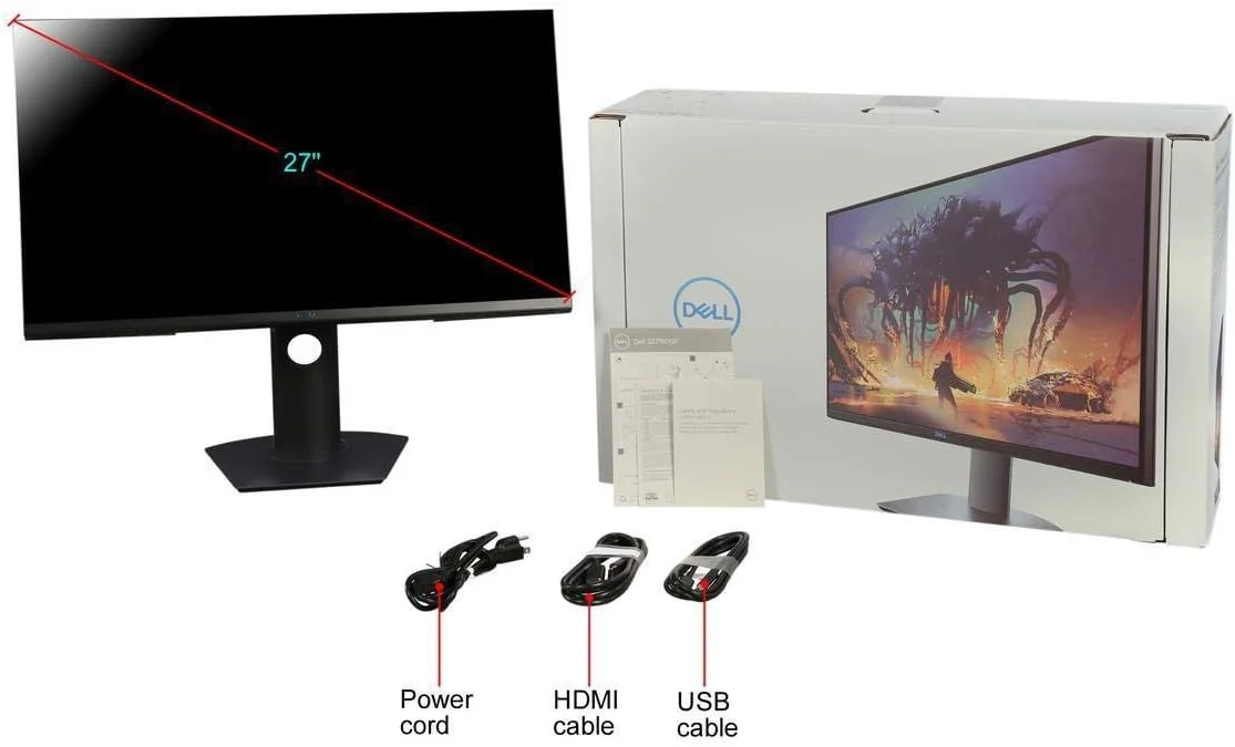 مانیتور گیمینگ LED با صفحه نمایش 27 اینچی دل سری S مدل S2719DGF؛ QHD (2560 x 1440) تا 155 هرتز؛ 16:9؛ زمان پاسخگویی 1 میلیثانیه؛ HDMI 2.0؛ DP 1.2؛ USB؛ FreeSync؛ قابلیت تنظیم ارتفاع، شیب، چرخش و محور مانیتور گیمینگ LED با صفحه نمایش 27 اینچی دل سری S مدل S2719DGF؛ QHD (2560 x 1440) تا 155 هرتز؛ 16:9؛ زمان پاسخگویی 1 میلیثانیه؛ HDMI 2.0؛ DP 1.2؛ USB؛ FreeSync؛ قابلیت تنظیم ارتفاع، شیب، چرخش و محور