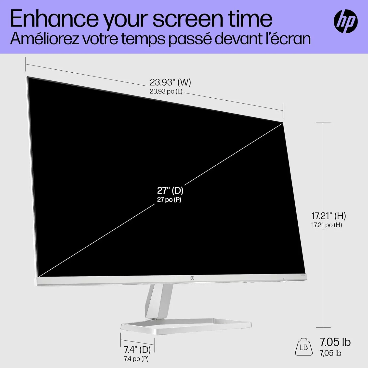 مانیتور 27 اینچی HP سری 5 مدل 527sw، FHD (1920 x 1080)، پنل IPS، پوشش 99% sRGB، نسبت کنتراست 1500:1، روشنایی 300 نیت، نرخ تازهسازی 100 هرتز، فناوری HP Eye Ease دارای گواهینامه Eyesafe مانیتور 27 اینچی HP سری 5 مدل 527sw، FHD (1920 x 1080)، پنل IPS، پوشش 99% sRGB، نسبت کنتراست 1500:1، روشنایی 300 نیت، نرخ تازهسازی 100 هرتز، فناوری HP Eye Ease دارای گواهینامه Eyesafe
