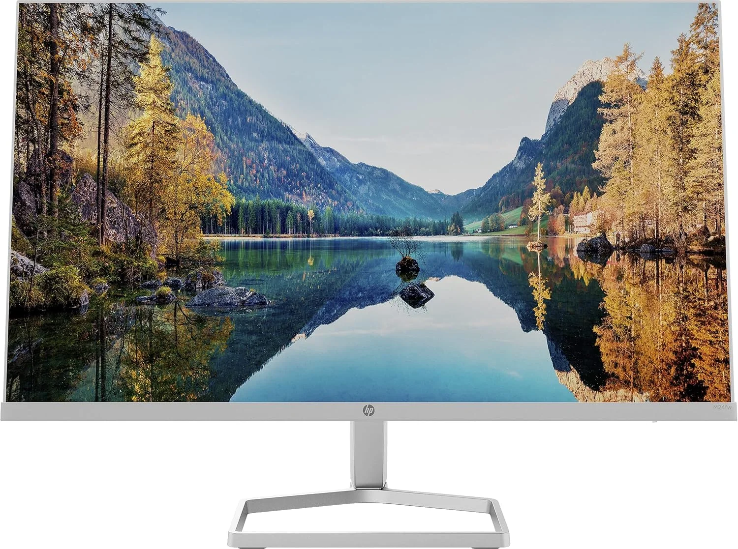 مانیتور 23.8 اینچی IPS LCD فول اچ دی HP مدل M24fw با AMD FreeSync مدل 2021 - سفید نقره ای