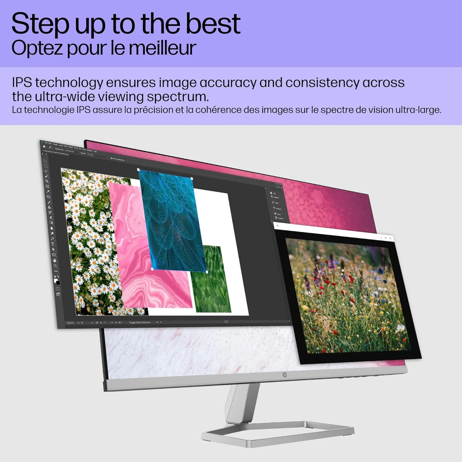 مانیتور 27 اینچی FHD 1080p IPS LED ضد تابش نور HP، AMD FreeSync، 70 هرتز، 300 نیت، 2 پورت HDMI و VGA، قابلیت تنظیم شیب (m27f) - نقره ای و مشکی (27 اینچ) مانیتور 27 اینچی FHD 1080p IPS LED ضد تابش نور HP، AMD FreeSync، 70 هرتز، 300 نیت، 2 پورت HDMI و VGA، قابلیت تنظیم شیب (m27f) - نقره ای و مشکی (27 اینچ)
