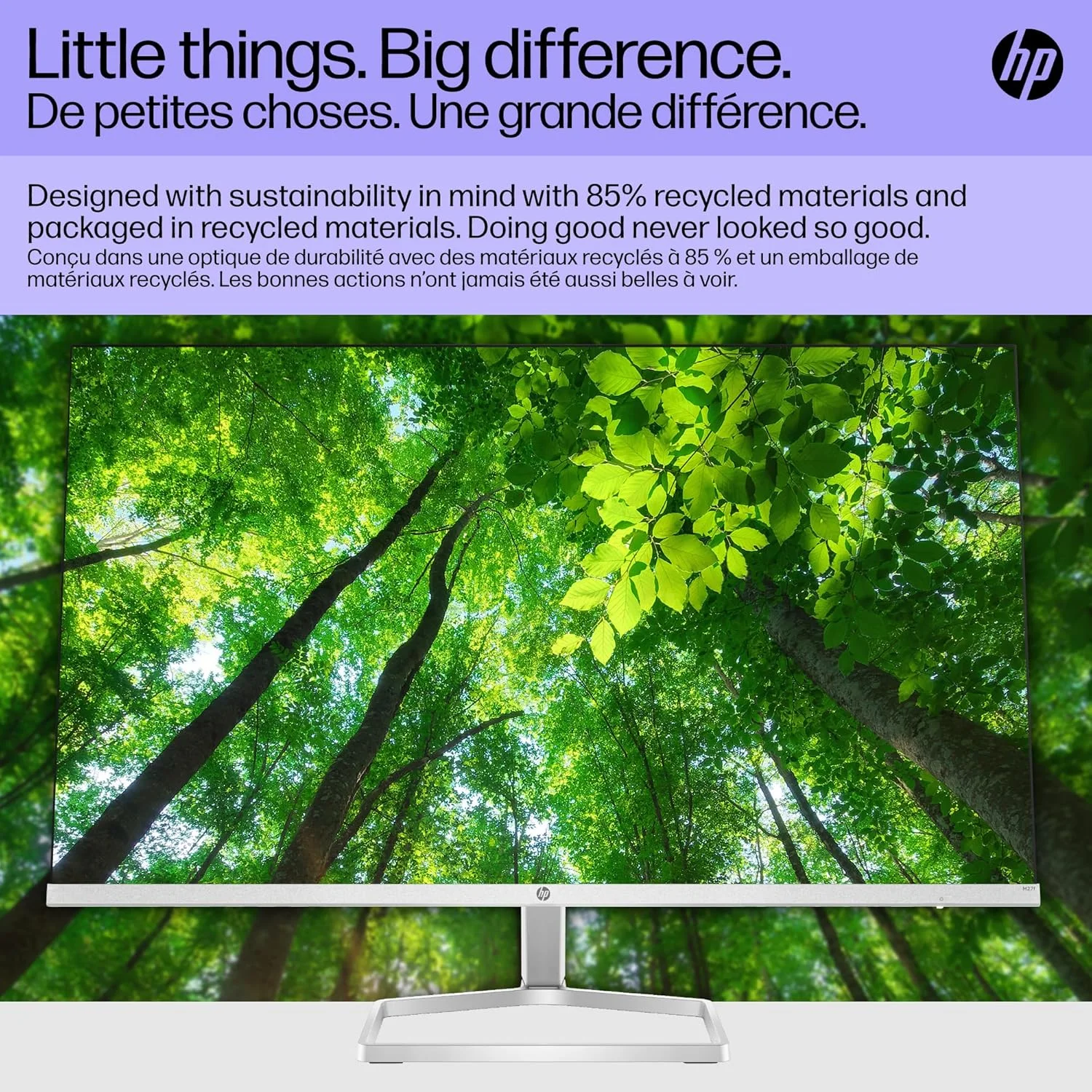 مانیتور 27 اینچی FHD 1080p IPS LED ضد تابش نور HP، AMD FreeSync، 70 هرتز، 300 نیت، 2 پورت HDMI و VGA، قابلیت تنظیم شیب (m27f) - نقره ای و مشکی (27 اینچ) مانیتور 27 اینچی FHD 1080p IPS LED ضد تابش نور HP، AMD FreeSync، 70 هرتز، 300 نیت، 2 پورت HDMI و VGA، قابلیت تنظیم شیب (m27f) - نقره ای و مشکی (27 اینچ)