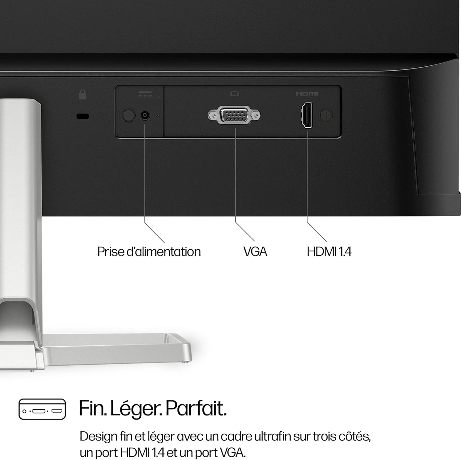 مانیتور کامپیوتر HP 524sf 60.5 سانتی متر (23.8 اینچ) 1920 x 1080 پیکسل Full HD سفید