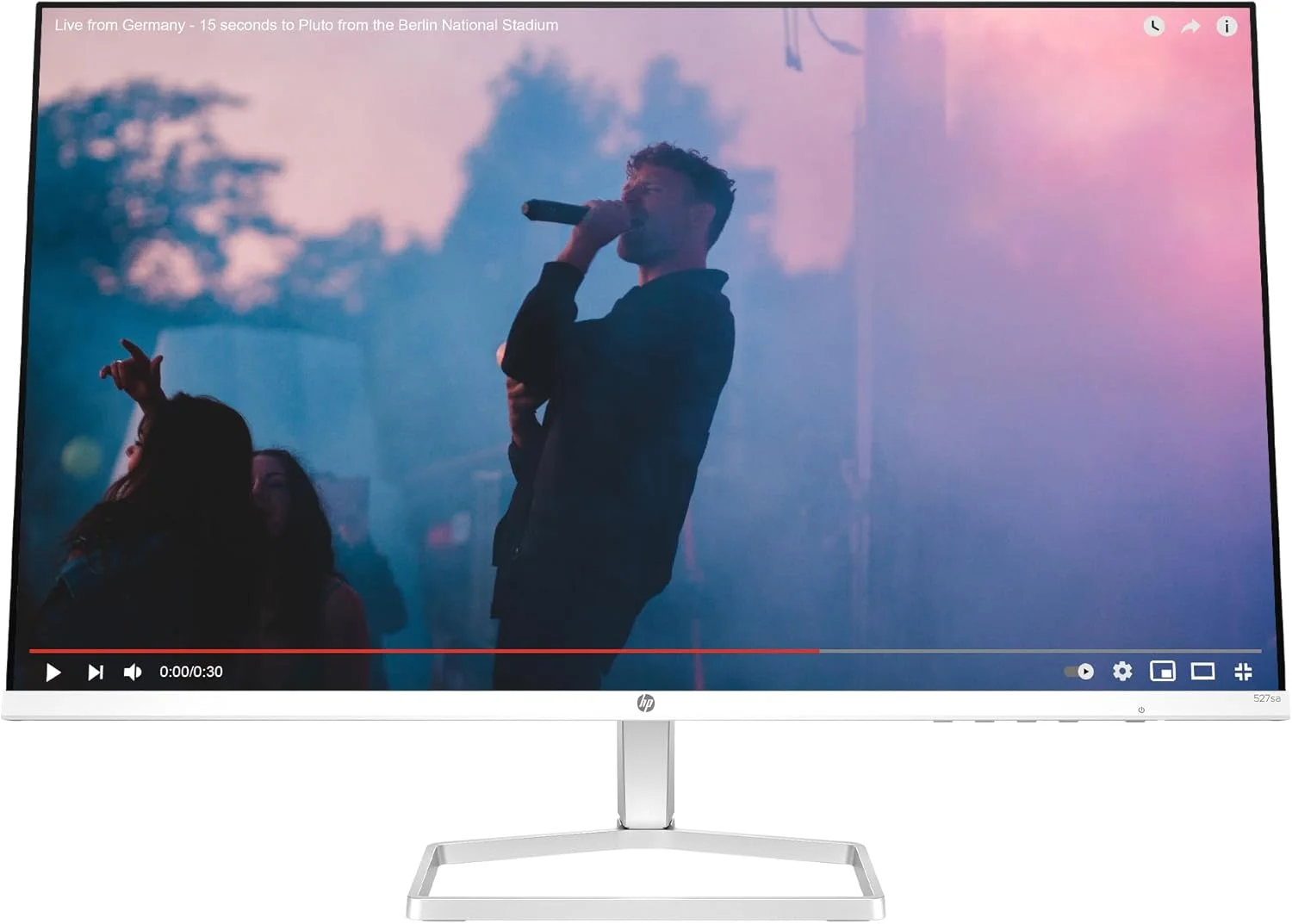 مانیتور 27 اینچی HP سری 5 - FHD (1920 x 1080)، پنل IPS، پوشش 99% sRGB، نسبت کنتراست 1500:1، روشنایی 300 نیت، نرخ نوسازی 100 هرتز، HP Eye Ease با گواهینامه Eyesafe، دارای بلندگوهای داخلی، مدل 527sa
