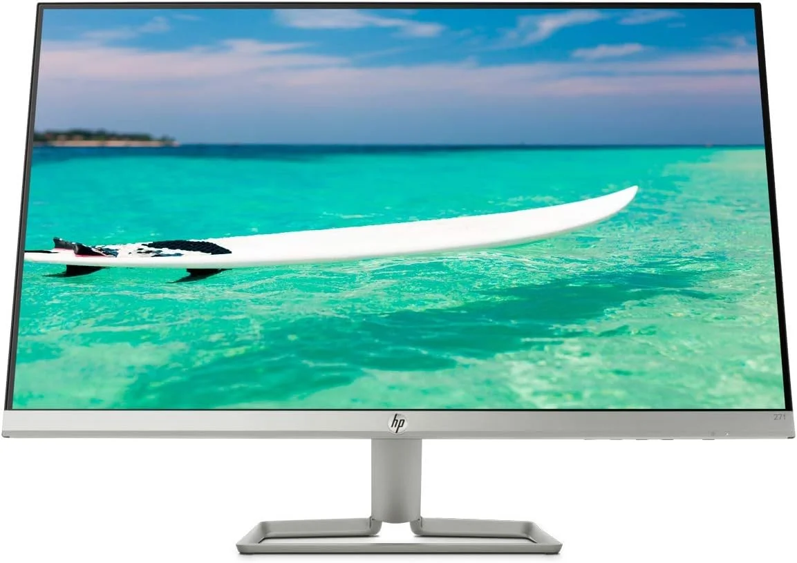 مانیتور ال ای دی 27 اینچی HP 27F، FHD، IPS، 2 HDMI، 1 VGA، AMD FREESYNC، نقره ای/مشکی مانیتور ال ای دی 27 اینچی HP 27F، FHD، IPS، 2 HDMI، 1 VGA، AMD FREESYNC، نقره ای/مشکی