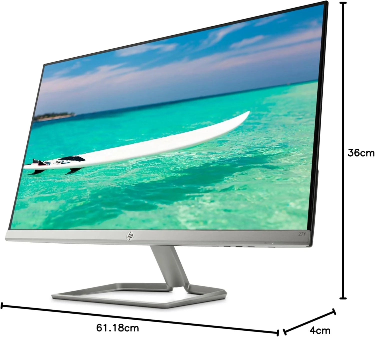 مانیتور ال ای دی 27 اینچی HP 27F، FHD، IPS، 2 HDMI، 1 VGA، AMD FREESYNC، نقره ای/مشکی مانیتور ال ای دی 27 اینچی HP 27F، FHD، IPS، 2 HDMI، 1 VGA، AMD FREESYNC، نقره ای/مشکی
