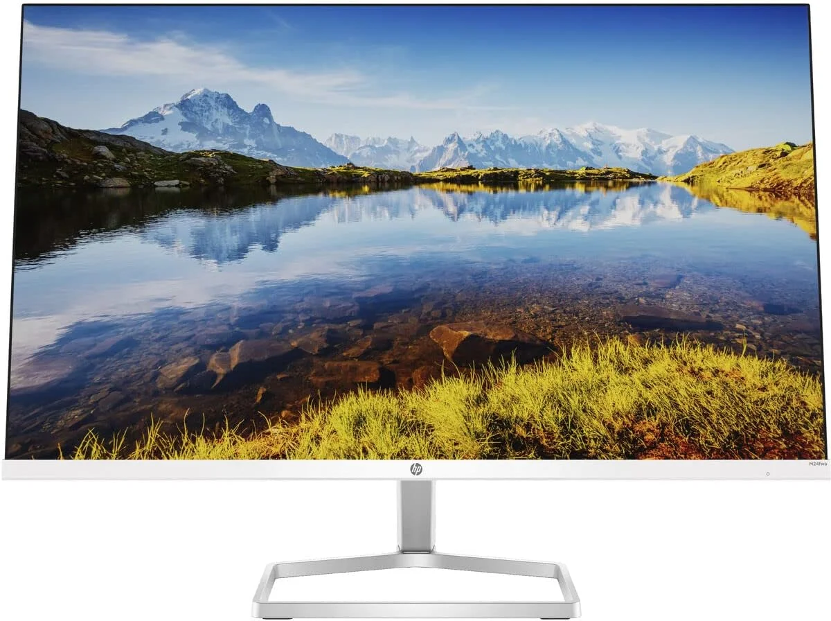 مانیتور 23.8 اینچی FHD IPS LED با نور پس زمینه و بلندگو HP M24fwa - رنگ سفید، VGA