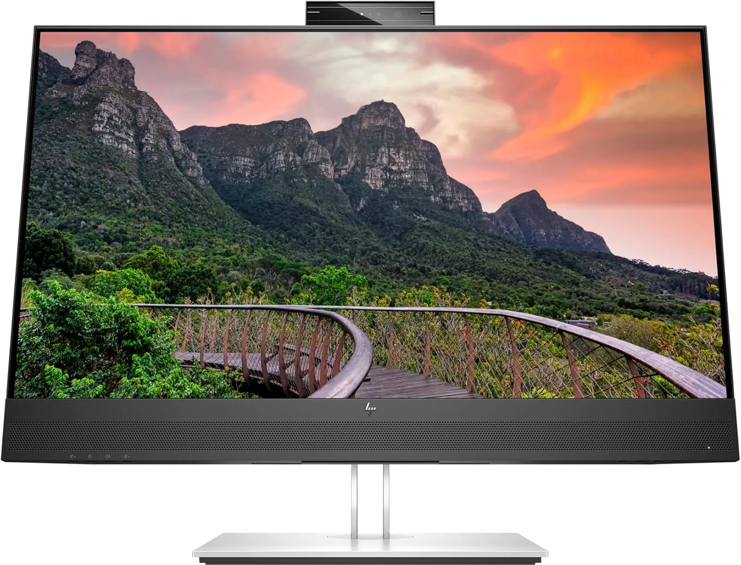 مانیتور کنفرانس HP E27m G4 QHD USB-C، QHD (2560 x 1440) 27 اینچ ضد تابش نور، دوربین (5 مگاپیکسل)، میکروفون (حذف اکو)، 2 بلندگو، IPS، تنظیم ارتفاع/شیب/چرخش/محور، 3 سال گارانتی