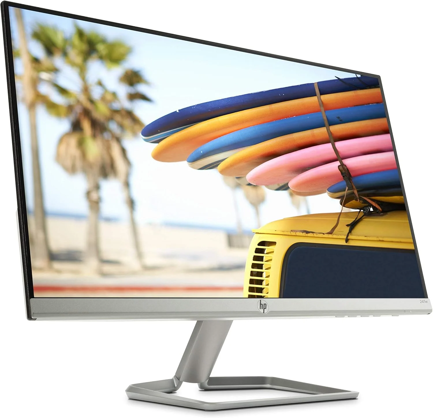 مانیتور ال ای دی HP 24FW، 23.8 اینچ، IPS، FHD، 1 HDMI، 1 VGA، AMD FREESYNC، سفید
